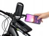 Sakwa rowerowa na ramę, uchwyt na telefon, torba wodoodporna rozmiar M