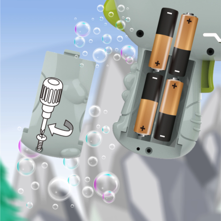 PISTOLET DO BANIEK MYDLANYCH, MASZYNA DO BANIEK, GENERATOR + PŁYN DINOZAUR