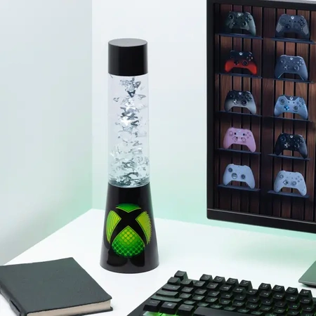 XBOX lava lamp, night light, decorative - green 33cm