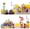 Magnetic blocks CONSTRUCTION PANELS educational colorful 3D set 128pcs