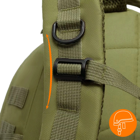 PLECAK WOJSKOWY TAKTYCZNY MILITARNY TURYSTYCZNY SPORTOWY TREKKINGOWY W GÓRY - ARMY GREEN