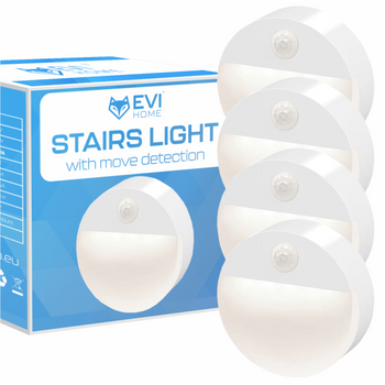 LED battery night light with dusk motion sensor KIT of 4 pcs