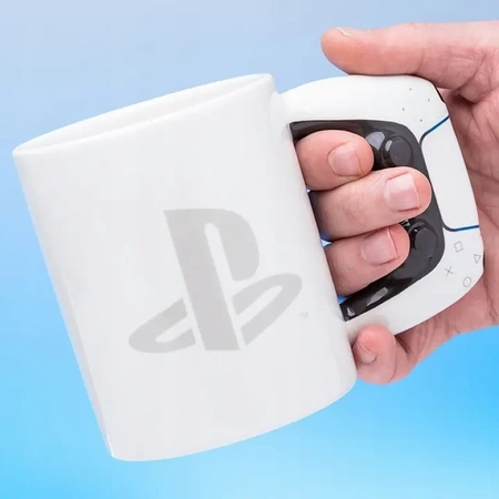 PLAYSTATION PAD PS4 PS5 controller ceramic mug - grey