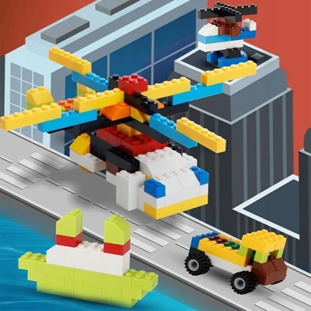 EVI KIDS construction blocks large creative set - mix 500 pieces