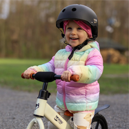 CHILDREN'S BIKE HELMET EVI KIDS for Bicycle, Skateboard, Roller Skates 48-55 cm (1-5 Years) - black