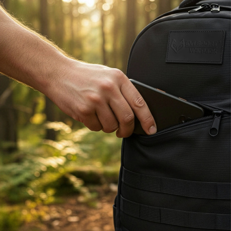 VOJENSKÝ TAKTICKÝ BATOH TURISTICKÝ SPORTOVNÍ TREKINGOVÝ DO HOR - ČERNÝ