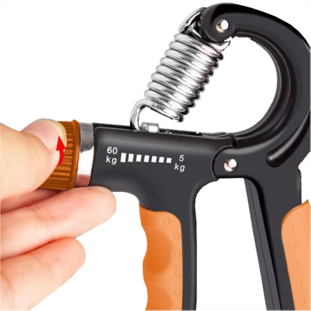 Hand gripper, PROFESSIONAL hands and arms training, adjustable, 5-60 kg