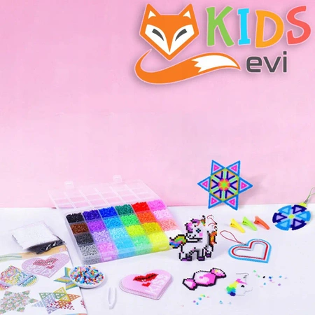 EVI KIDS IRON BEADS Maxi zažehlovací korálky - XL sada více než 4000 ks