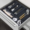 Modular insert organiser for drawer and desk 8 pieces - graphite