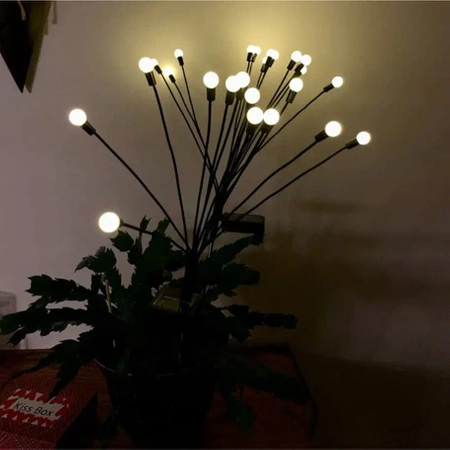 Lampa solarna wbijana zewnętrzna ogrodowa 10 LED ŚWIETLIK XL - zestaw 2 szt