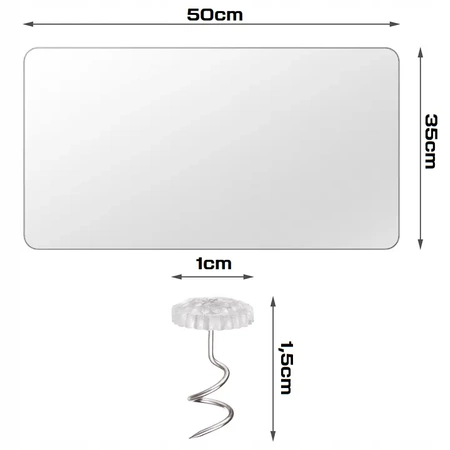 2x ochranná fólie na nábytek, škrabadlo pro kočky - 50 x 35 cm (XXL)