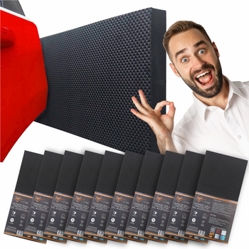 Ochranný nárazník na zeď, rohož do garáže, 40x20x1.5cm - sada 10 ks