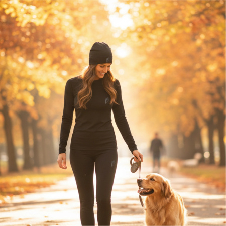 TERMOAKTIVNÍ ZIMNÍ ČEPICE REFLEXNÍ NA BĚHÁNÍ PÁNSKÁ DÁMSKÁ ČERNÁ S/M
