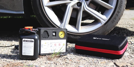 TIRE REPAIR KIT with 450ml SEALANT Quick Repair + COMPRESSOR