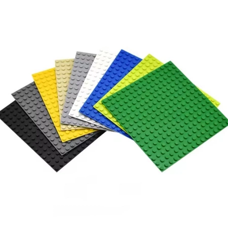 STAVEBNÍ DESKY na LEGO Duplo kostky 16x16 kreativní SADA 5 kusů světle zelená