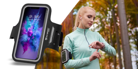 ETUI POKROWIEC OPASKA NA RAMIĘ na telefon do 6.9 cala ARMBAND do Biegania