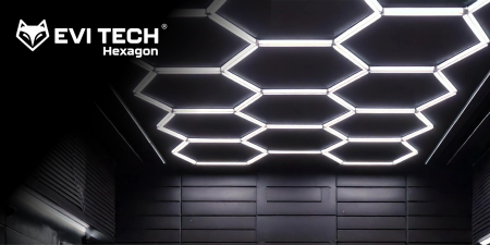 Lampa LED HEXAGON Sufitowa Panel oświetlenie Warsztat Garaż Dom 528x319 cm