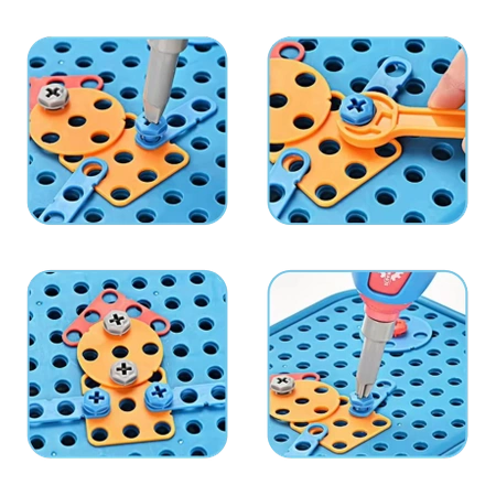 DIY Construction Blocks DINOSAUR 3D MONTESSORI SCREWDRIVER 228 pcs