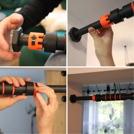 EXERCISE PULL-UP BAR, adjustable, strong STEEL, UP TO 150 kg