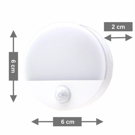 WIRELESS LED NIGHT LIGHT WITH MOTION AND DUSK SENSOR BATTERY STAIRWAY