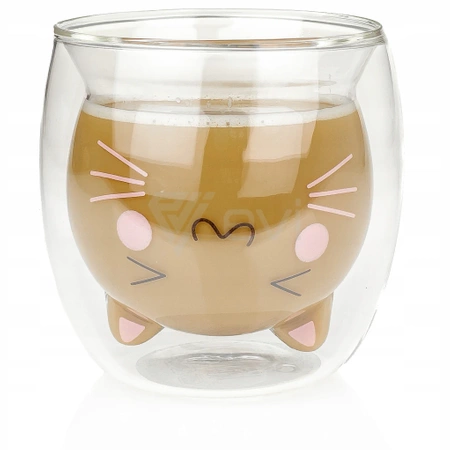 Thermal glasses with double wall for coffee and tea CAT 4 x 250ml SET