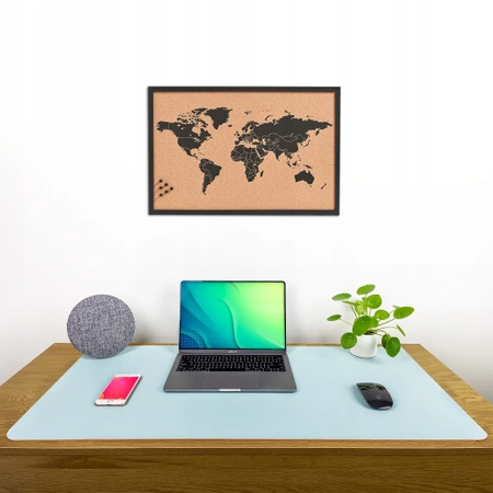 Ochranná podložka na stůl pro klávesnici a myš 60x35 cm - růžová a modrá