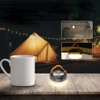CAMPING TOURIST LAMP LED RECHARGEABLE POWERBANK BIVOUAC USB FLASHLIGHT