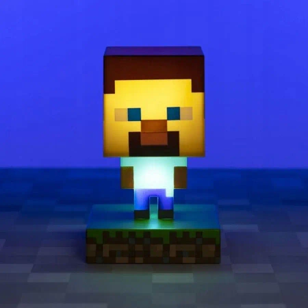 Lampka nocna MINECRAFT STEVE 3D ICON - lampa LED