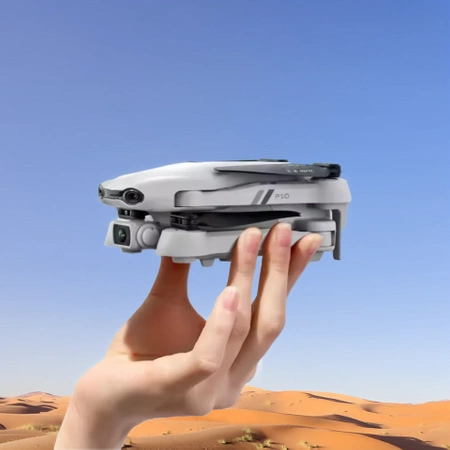 DRON F10 2 kamery silniki BEZSZCZOTKOWE zawis WIFI 3x20min ZABAWKA APP SET