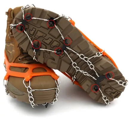 Shoe crampons - crampons, trekking chains, anti-slip spikes, size 38-45