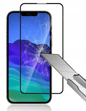 Szkło ochronne na telefon do iPhone 13 / 13 Pro / 14 na cały ekran