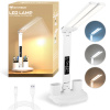 DESK LAMP LED DOUBLE DESK LIGHT CLOCK ORGANIZER TEMPERATURE DATE 6IN1