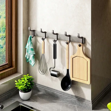 EVI HOME Premium LOFT koupelnový věšák s úchyty, háčky na ručníky