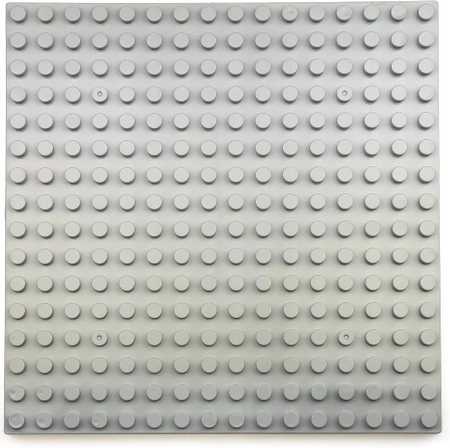 Duża PŁYTKA KONSTRUKCYJNA do klocków LEGO Duplo 16x16 kreatywna XL j. szary