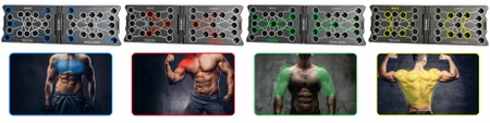 LARGE BOARD PUSH-UP HANDLES MULTIFUNCTIONAL TRAINING 16IN1