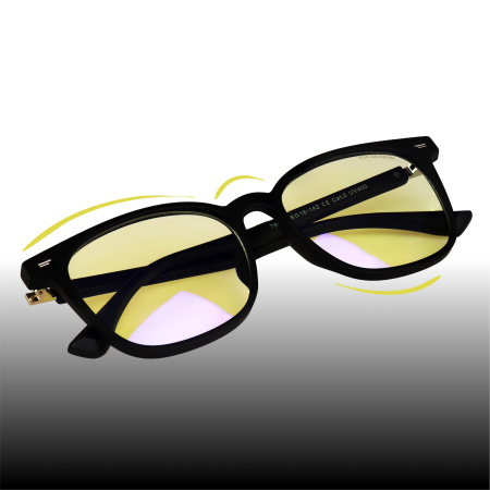 Computer Glasses Blocking 45% Blue Light, Anti-Blue Light, Black Case