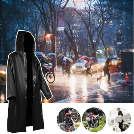 RAINCOAT WOMEN'S MEN'S Rain Poncho with HOOD