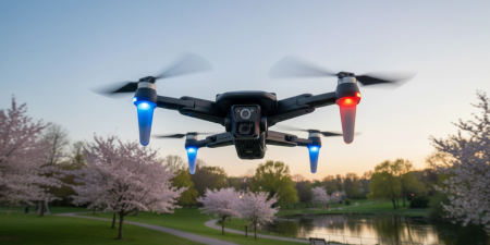 DRON FlyPro14 2 kamery RADAR PRZESZKÓD silniki BEZSZCZOTKOWE 75min ZABAWKA