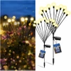 Solární poháněná venkovní zahradní lampa 10 LED LIGHT XL 2ks