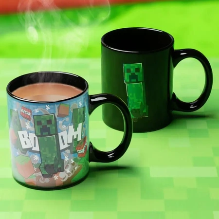 MINECRAFT ceramic thermoactive mug with Creeper BOOM