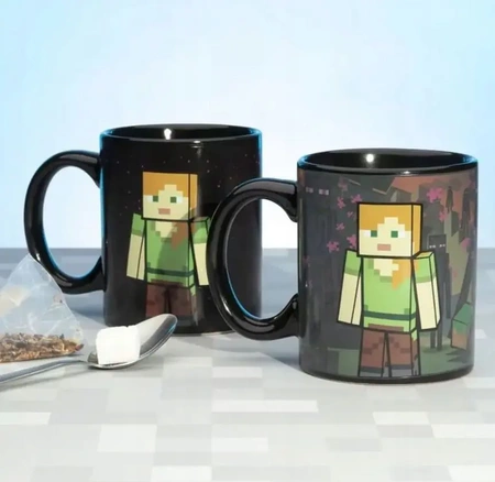 Kubek MINECRAFT termoaktywny z Enderman Steve Alex