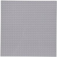 Construction board for LEGO STANDARD bricks - light grey