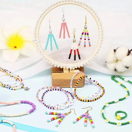 BEADS for bracelets, necklaces, jewelry CREATIVE DIY set with letters