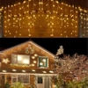 LAMPKI ZEWNĘTRZNE 500 LED SOPLE 23m GIRLANDA Świąteczna Kurtyna Świetlna IP 44