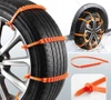 Snow chains, anti-skid emergency bands for wheels 10pcs