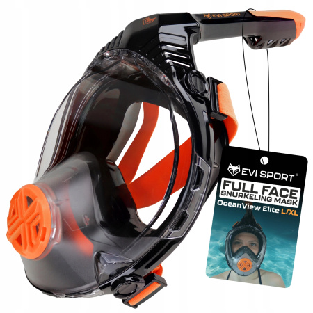 MASKA DO NURKOWANIA PŁYWANIA SNORKELINGU PEŁNOTWARZOWA NIE PARUJE PRO L/XL