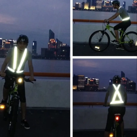 REFLEXNÍ POPRUHY na Kolo Motocykl pro Běhání REFLEXNÍ BEZPEČNOSTNÍ VESTA