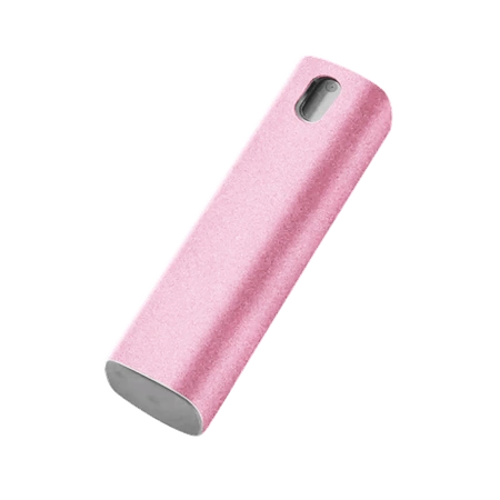 Cleaning set for phone, portable screen cleaner, 2-in-1 set, pink color