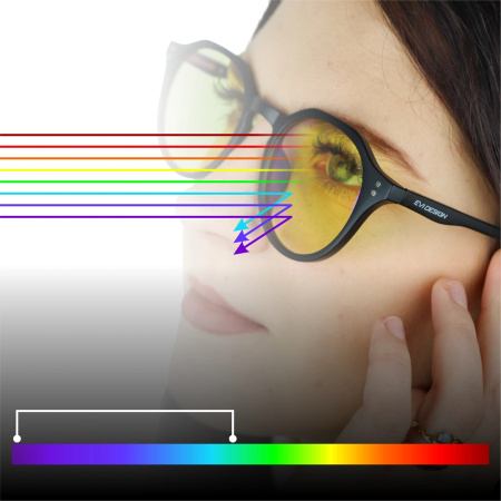 Computer Glasses Blocking 45% Blue Light ANTI BLUE LIGHT with Case