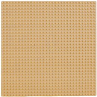 Baseplate for LEGO STANDARD bricks - beige